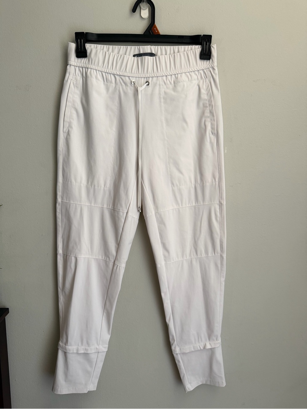 Elliott Lauren White Drawstring Joggers